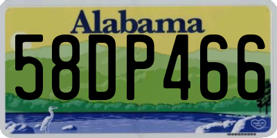 AL license plate 58DP466