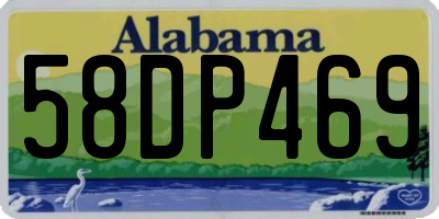 AL license plate 58DP469
