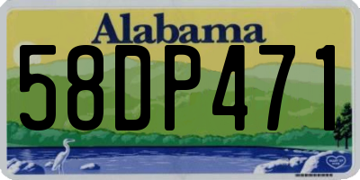 AL license plate 58DP471