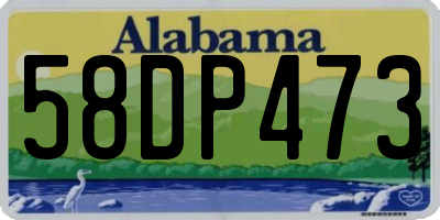 AL license plate 58DP473