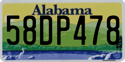 AL license plate 58DP478