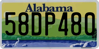 AL license plate 58DP480