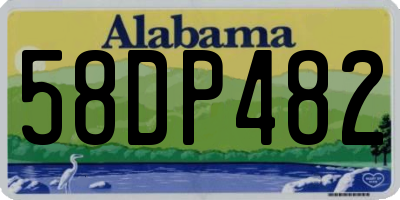 AL license plate 58DP482