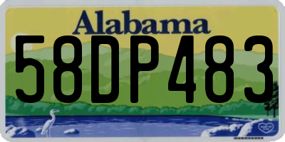 AL license plate 58DP483