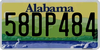 AL license plate 58DP484