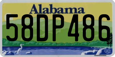 AL license plate 58DP486