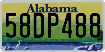 AL license plate 58DP488
