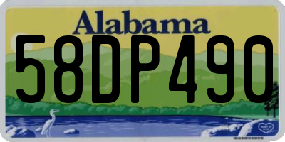 AL license plate 58DP490