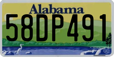 AL license plate 58DP491