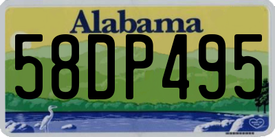 AL license plate 58DP495