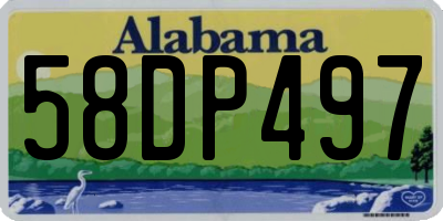 AL license plate 58DP497