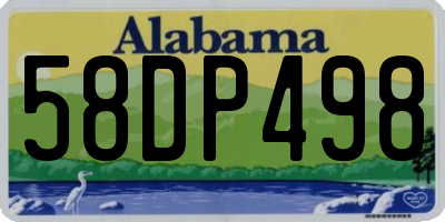 AL license plate 58DP498