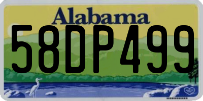 AL license plate 58DP499