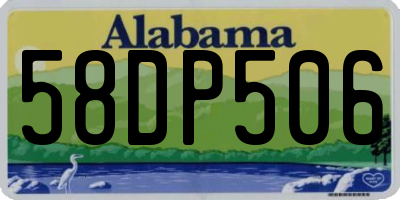 AL license plate 58DP506