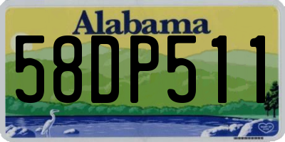 AL license plate 58DP511