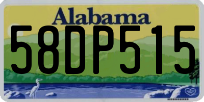 AL license plate 58DP515