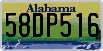 AL license plate 58DP516