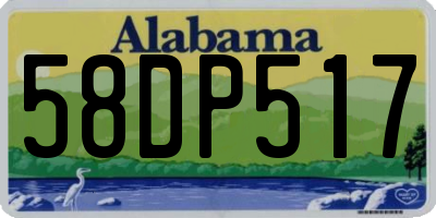 AL license plate 58DP517