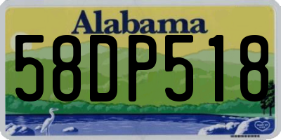 AL license plate 58DP518