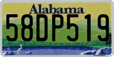 AL license plate 58DP519
