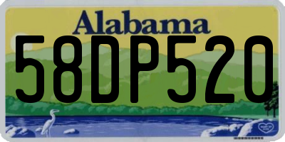 AL license plate 58DP520