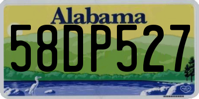 AL license plate 58DP527