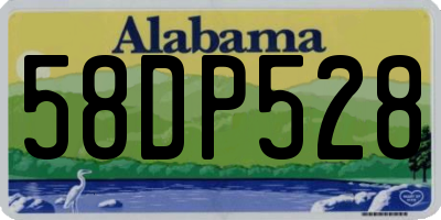 AL license plate 58DP528