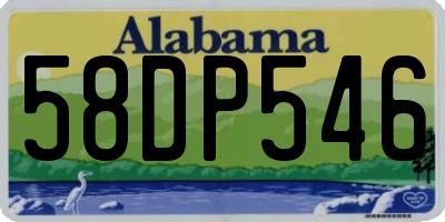 AL license plate 58DP546