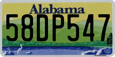 AL license plate 58DP547