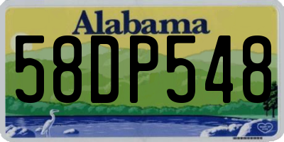 AL license plate 58DP548
