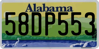 AL license plate 58DP553