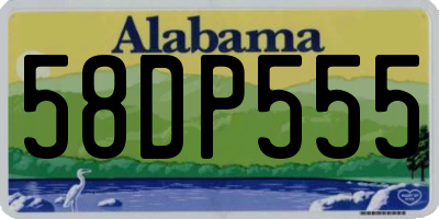 AL license plate 58DP555