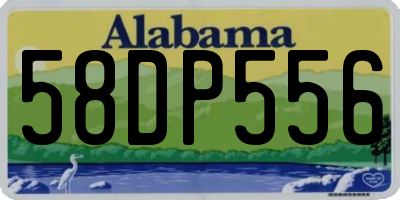 AL license plate 58DP556