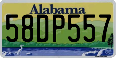 AL license plate 58DP557