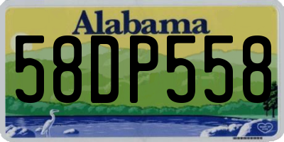 AL license plate 58DP558