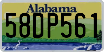 AL license plate 58DP561