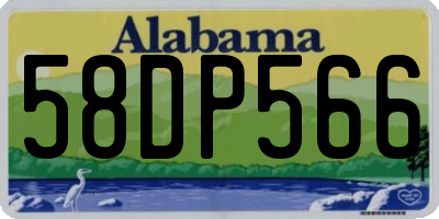 AL license plate 58DP566