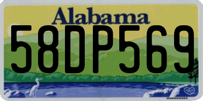 AL license plate 58DP569