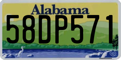 AL license plate 58DP571
