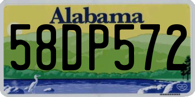 AL license plate 58DP572