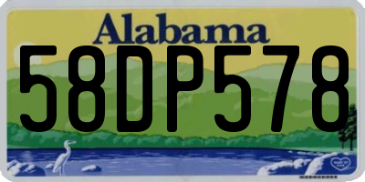 AL license plate 58DP578