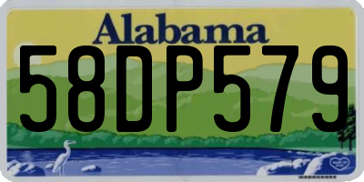AL license plate 58DP579