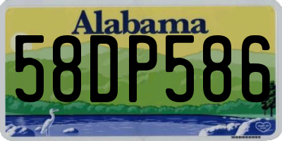 AL license plate 58DP586