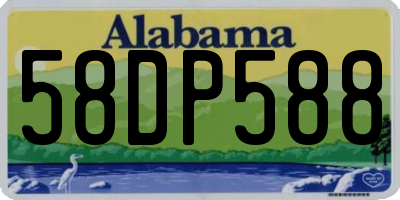 AL license plate 58DP588