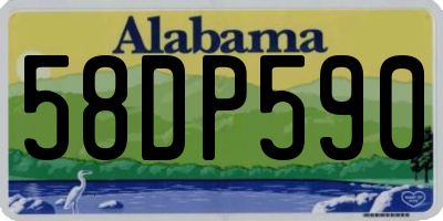 AL license plate 58DP590
