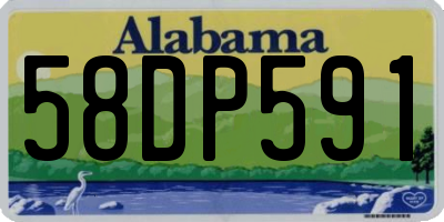 AL license plate 58DP591