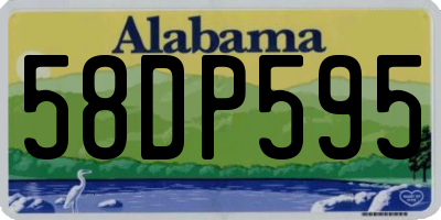 AL license plate 58DP595