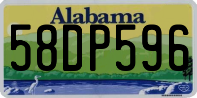 AL license plate 58DP596