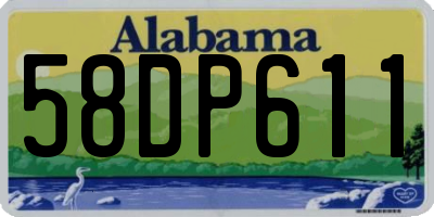 AL license plate 58DP611