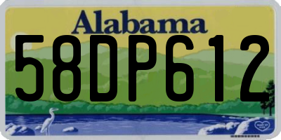AL license plate 58DP612